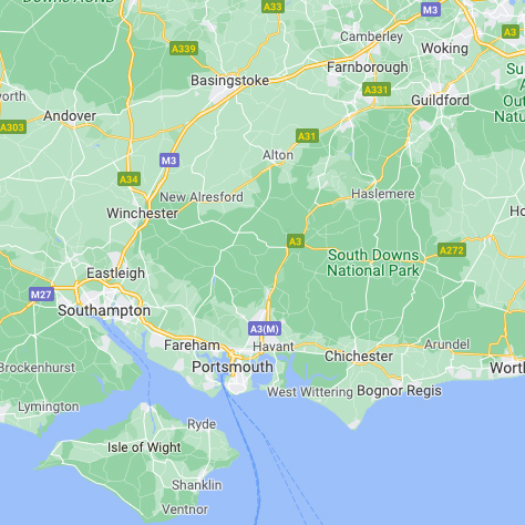 Areas covered map